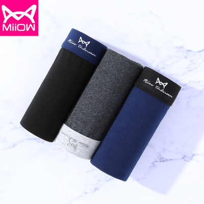 

Cat Man MiiOW Mens Underwear Mens Boxer Mid-rise Mens Boxer U Convex Shorts Head Wide Waist Stretch Breathable Boxer Briefs 099025 Dark Green Coffee Light Gray XXXL