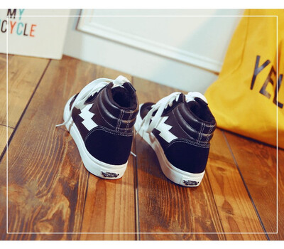

Autumn mens shoes new high-top canvas shoes mens Korean version of the wild casual couple shoes mens tide shoes student shoes
