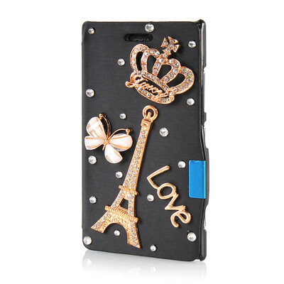 

MOONCASE Luxury Flower Crystal Leather Side Flip Wallet Pouch ЧЕХОЛ ДЛЯ Nokia Lumia 925