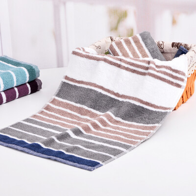 

Matt towel home textiles cotton plain weak twist striped towel towel movement wave gray 100g article 34 76cm
