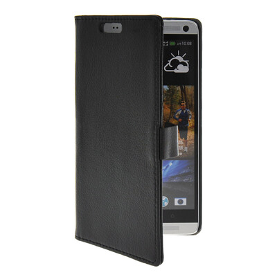 

MOONCASE Slim Leather Flip Wallet Card Pouch with Kickstand Shell Back ЧЕХОЛ ДЛЯ HTC One Max T6 Black