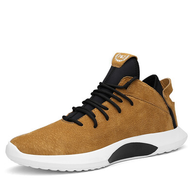 

Running Shoes for Men 2018 Cushioning Mens PU Leather Winter Sports Breathable Sneakers Lace Up Light Warm Athletic Shoes