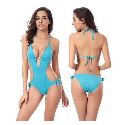

Sexy Bikini Women swimwear One Piece Deep V Push Up Beach Bathing Suit Monokini Swimsuit Bikini Set