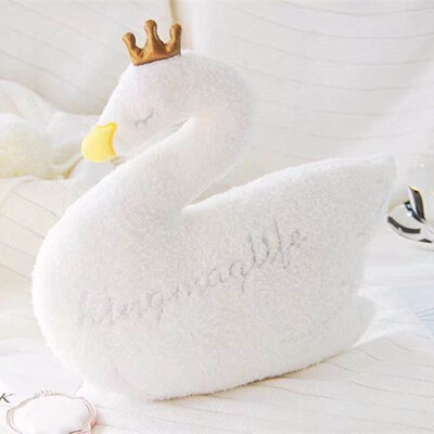 

Living Room Decorative Swan Sofa Cushion Back Chair Pillow Baby Pacify Toys Baby Photography Props 35cm