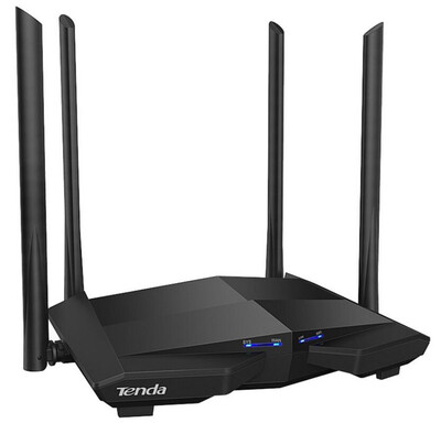 

Tenda AC10 1200Mbps Wireless Wifi Router Dual band 24G5G 1 WAN3 LAN Gigabit Port 80211AC 1GHz CPU 128 DDR3 Smart App Manage