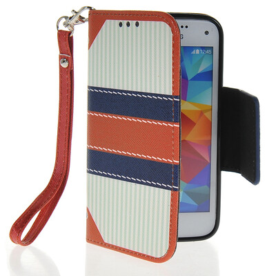 

MOONCASE Fashion Leather Side Flip Wallet Card Slot Pouch Stand Back чехол для Samsung Galaxy S5 Mini