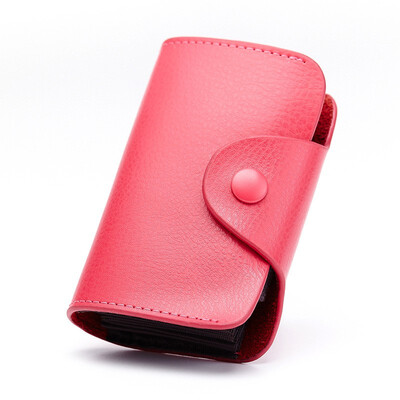 

Genuine Leather Card Wallet for Men&Women Cowhide Business Card Holder Credit Card Purse