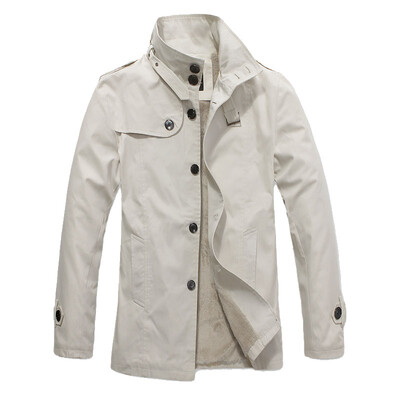 

Zogaa Mens Wind Coat Thick Short