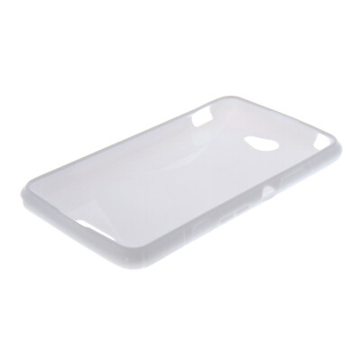 

MOONCASE  - Line Soft Silicone Gel TPU Protective Case Flexible Shell Protective Case Cover for Sony Xperia E4 White