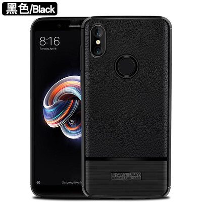 

Fivice XIAOMI Redmi note 5 Pro case Luxury silicone anti-fall lychee phone case