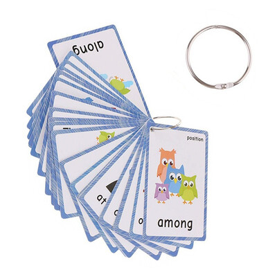 

36 Orientation Flash Cards-English word learning card&pocket size flash card for Preschool children-English Vocabulary Cards
