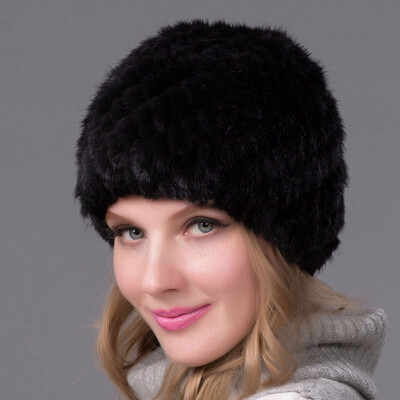 

Autumn&winter fur hat womens authentic natural fur cap Russian hat fashion quality thick fur cap discount hot