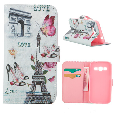 

MOONCASE ЧЕХОЛ ДЛЯ Samsung Galaxy Core Prime G360 Flip Leather Foldable Stand Feature [Pattern series] /a09