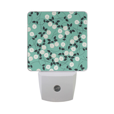 

ALAZA LED Night Light With Smart Dusk To Dawn SensorSpring Blossom Flowers Plug In Night Light