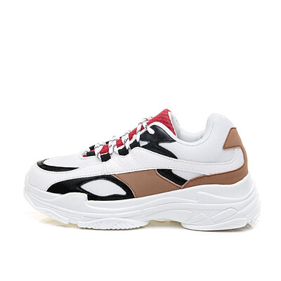 

White Sneakers Women Mesh Breathable Shoes Woman 2018 Fashion Dad Shoes Ladies Trainers Zapatos Mujer Tenis Femino