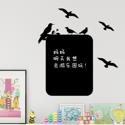 

Inkfish Blackboard Sticker Bird House 9059 Home Blackboard Sticker Wall Sticker Removable Erasable Children Teaching Graffiti Removable Decorative Sticker Wall Film Self-adhesive Environmental Protection 6045cm