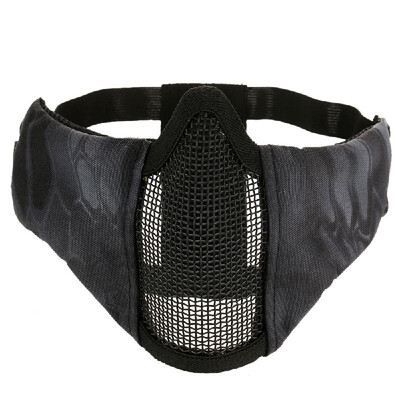 

Lixada Foldable Half Face Mask Protective Mesh Mask for Airsoft Paintball CS with Adjustable&Elastic Belt Strap