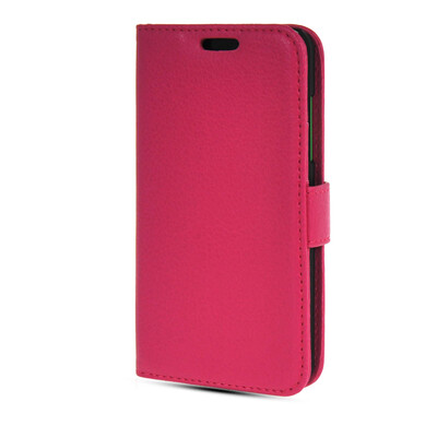 

MOONCASE High quality Leather Side Flip Wallet Card Slot Pouch Stand Shell Back ЧЕХОЛ ДЛЯ Nokia Lumia 630 Hot pink