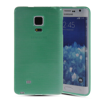 

MOONCASE Мягкие гибкие силиконовый гель ТПУ Shell задняя крышка чехол для Samsung Galaxy Note Edge Мятно-зеленый