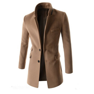 

Zogaa Mens Wool Coat Slim