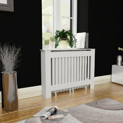 

White MDF Radiator Cover Heating Cabinet 44