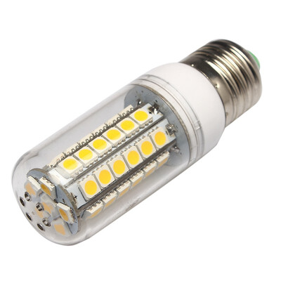 

mymei E27 48 smd5050 были теплые белые лампы колба прозрачная крышка 220-240v430-460lm кукурузы