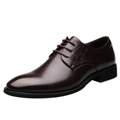 

Mens Business Faux Leather Shoes Lace Up Smart Formal Dress Office Wedding Shoes