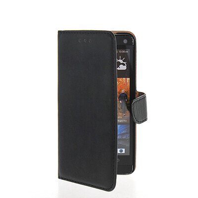 

MOONCASE Wallet Side Flip Leather Card Slot Pouch Stand Back Case Cover For HTC One M7 Black