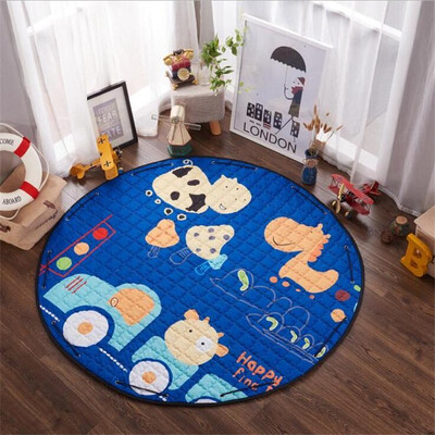 

Cartoon Animals Elephant Lion Bear Rabbit Baby Developing Crawling Play Mats Blanket as Kids Toys Storage Bag Nordic Style Toys