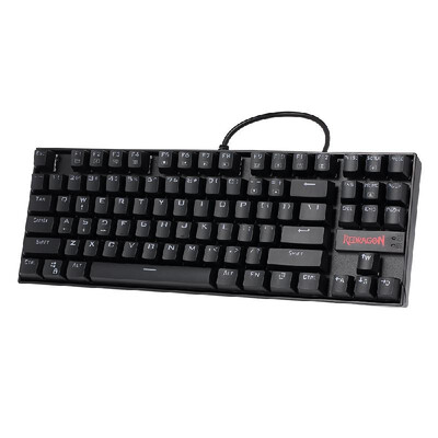 

Gaming Mechanical Wired Keyboard Splash-proof Water Red Backlight Keyboard 87 Keys Blue Switches for Computer Laptop Working Gamin