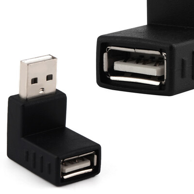 

1шт USB 2.0 Мужского на Женский 90 вверх вниз правый разъем степень / угловой адаптер