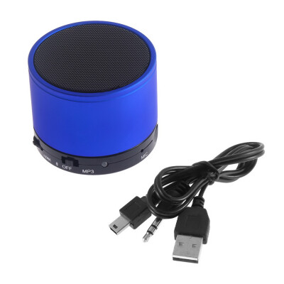 

Bluetooth Speaker Compact Wireless Audio Music Mini TF Card AUX Input Blue