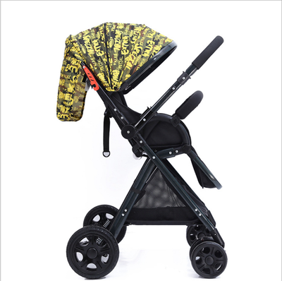 

High view baby stroller super light folding baby stroller can sit&recline in the stroller to avoid shock portable stroller can