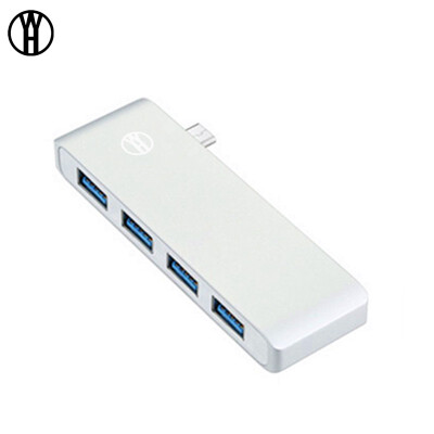 

WH T4 usb Type C Hub 4 in 1 USB C Hub Adapter with 4 USB 30 ports transmissionport with High-speed for MacBookPro adapter