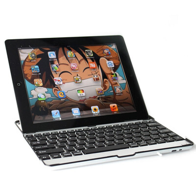 

Wireless Bluetooth Black Aluminum Case Cover Keyboard Keypad For Google iPad23