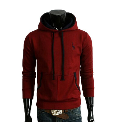 

Zogaa New Mens Hoodie Fashion Fawn Electric Embroidery
