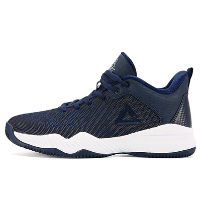 

PEAK mens shoes non-slip wear-resistant comfortable basketball shoes outfield boots sneakers DA830041 Navy 41 yards