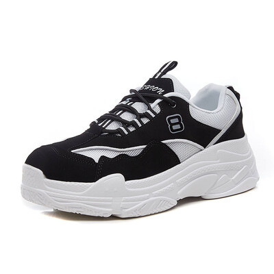 

Wild autumn mens shoes 2018 net red increase shoes boys Harajuku old shoes fashion street shot sports old shoes mesh