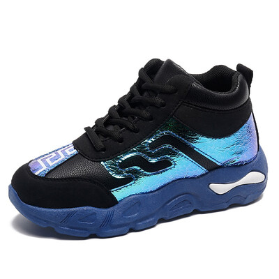 

Mesh Breathable Sneakers Woman Sequins 2018 Summer Fall New Female Casual Shoes Platform Red Color Hot Dad Sneakers Shoes