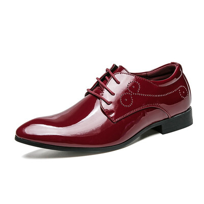 

Mens dress shoes pointed toe oxford shoes