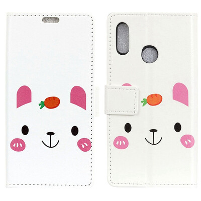 

MOONCASE BQ Aquaris C Painted Leather Case - Radish Rabbit