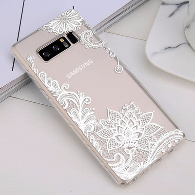 

Phone Case For Samsung Galaxy Note 8 S8 S9 Plus S7 S7 Edge Retro Sexy Lace
