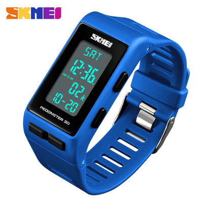 

SKMEI Mens Shockproof Sports Watch 3D Pedometer Digital Wrist Watch Waterproof