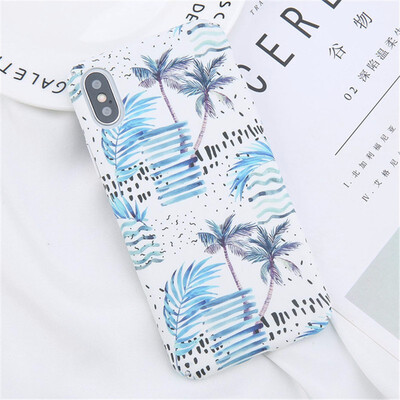 

Flower Phone Case Matte Rainbow Case For iPhone X 8 7 6 Plus