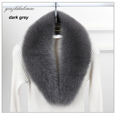 

MsMinShu Genuine Fox Fur Collar Scarf For Women Winter Fox Fur Scarf 100 Natural Fox Skin Collar Neck Warmer Custom Made