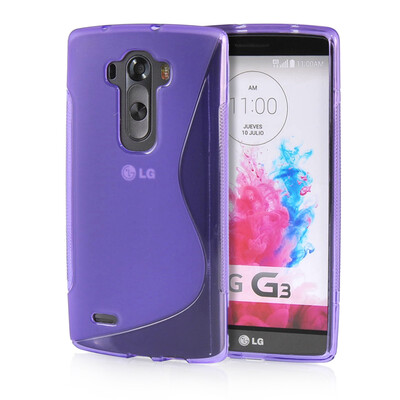 

MOONCASE  - Line Soft Flexible Silicone Gel TPU Skin Shell Back Case Cover for LG G Flex 2 Purple