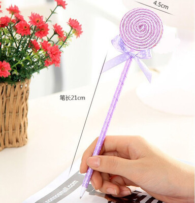 

Yixiukeji 5 Pieces Stationery Sweet Personality Lollipop Ballpoint Pen Cartoon Pen