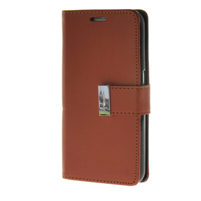 

MOONCASE Synthetic PU Leather чехол для Wallet Flip Card Slot Holster Pouch Stand Samsung Galaxy S6 Brown