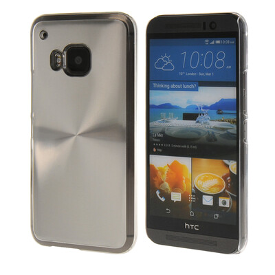 

MOONCASE Мода Стиль компакт Алюминий Металл Твердая обложка чехол для HTC One M9 Серебро 01