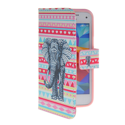 

MOONCASE Pattern Style Leather Side Flip Wallet Card Slot Pouch Stand Shell Back ЧЕХОЛ ДЛЯ Samsung Galaxy S5 Mini
